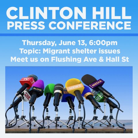 ReneeCollymore's tweet image. Clinton Hill has the highest concentration of migrants in NYC. There was a stabbing over a moped, which many are stolen and/or unregistered at the shelter. Too many people in one place, tensions will rise. #ReduceCapacity #EvenDistribution #DontRenewTheLease