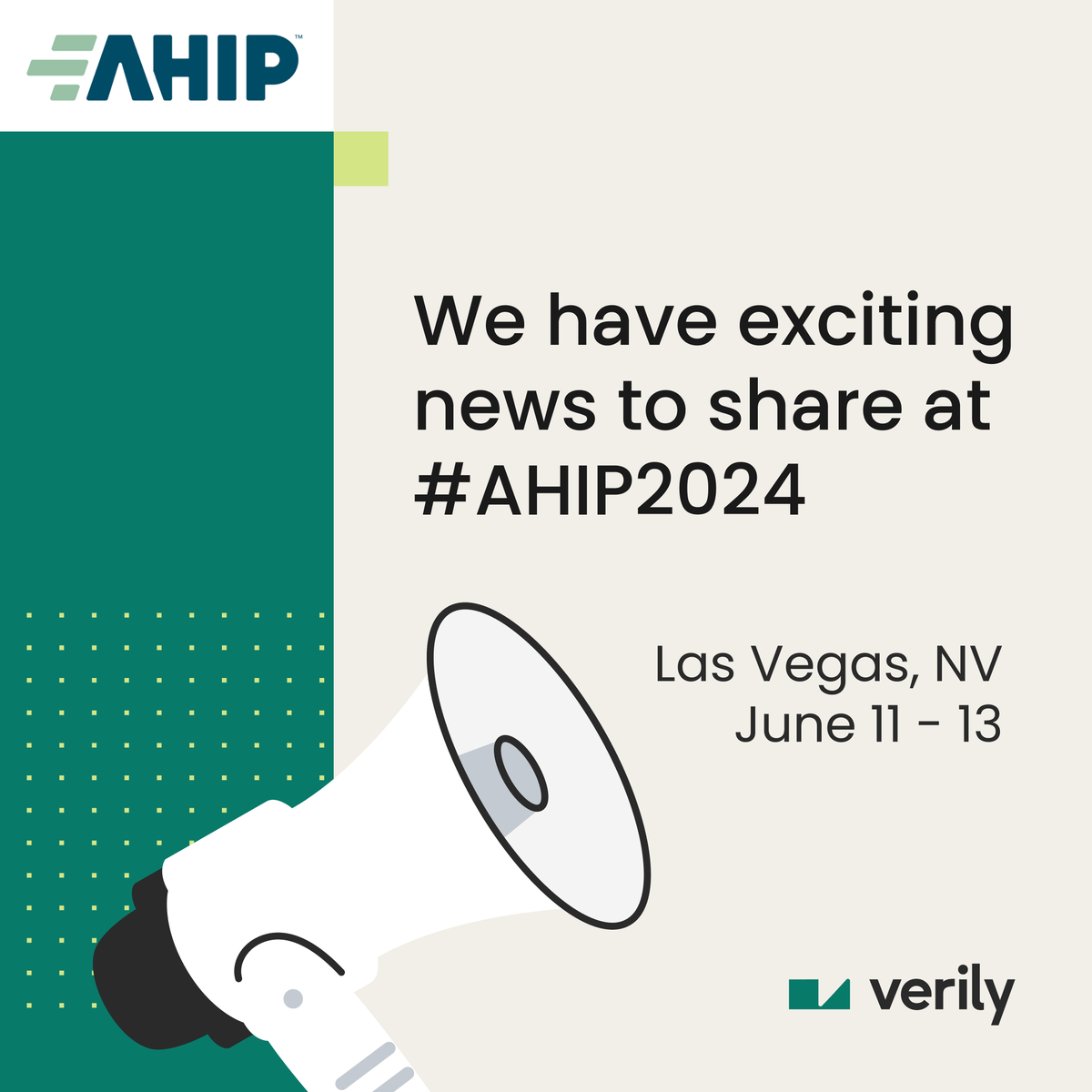#AHIP2024 starts tomorrow! If you're attending and want to connect with us, let us know when you’re available: veri.ly/4chhUXp

Or stop by booth #1232 - hope to see you there 👋