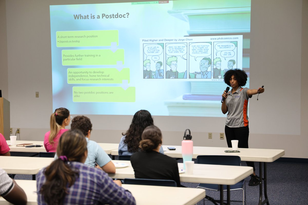 EvergladesREC's tweet photo. Dr. Larissa Ferreira  and Dr. Pamela Aracena are two postdoctoral associates here at the Everglades REC. They recently presented a seminar that included insights, experiences, and opportunities as a postdoc.
@EvergladesREC @ErecStudent https://t.co/QhWqkD62rZ