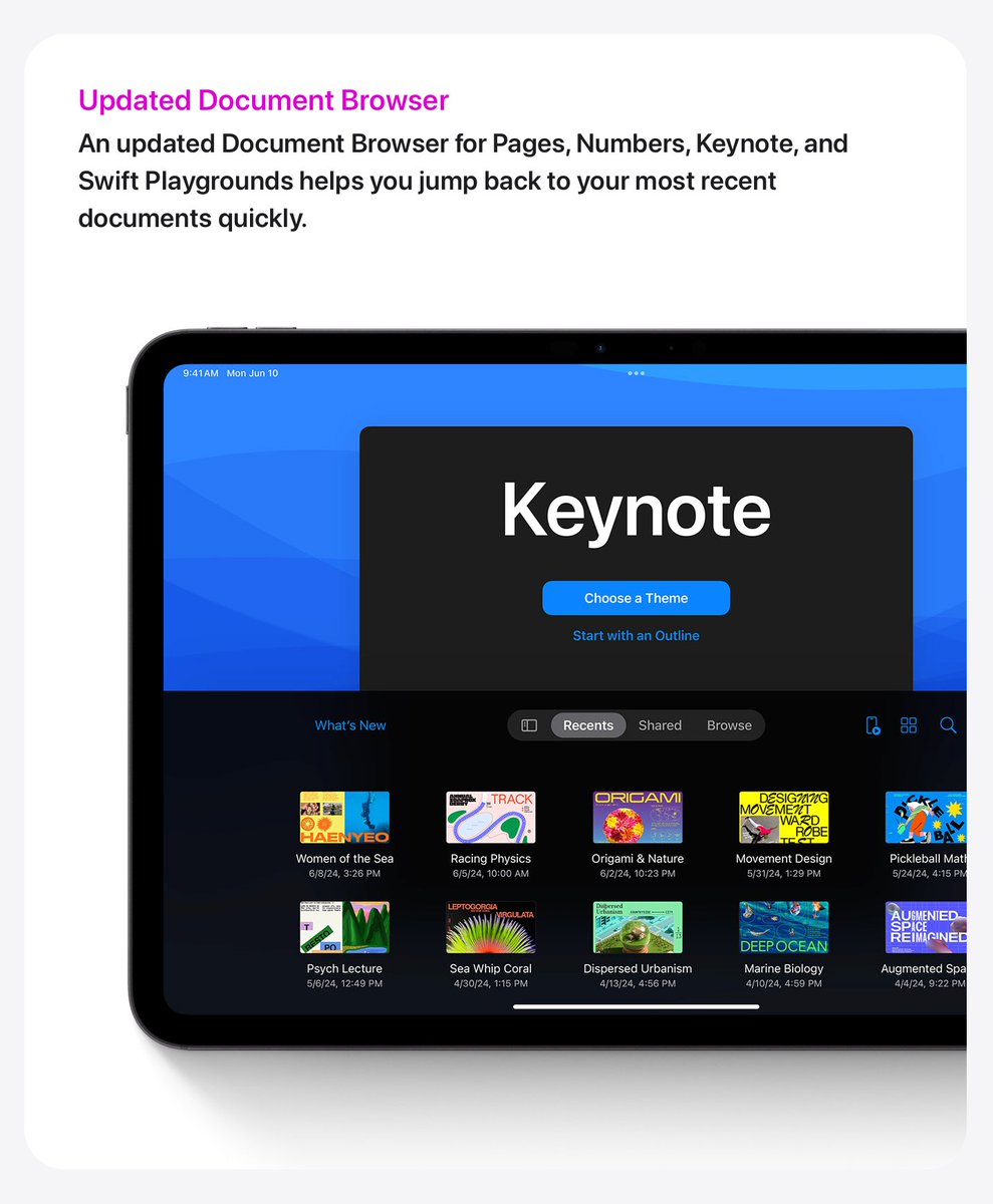 Mike Sammartano (@mikesammartano) on Twitter photo Looking forward to this update! #AppleTeacher #ADE #EveryoneCanCreate <a href="/AppleEDU/">Apple Education</a> #WWDC24 #iPadOS18 Looking forward to this update! #AppleTeacher #ADE #EveryoneCanCreate <a href="/AppleEDU/">Apple Education</a> #WWDC24 #iPadOS18