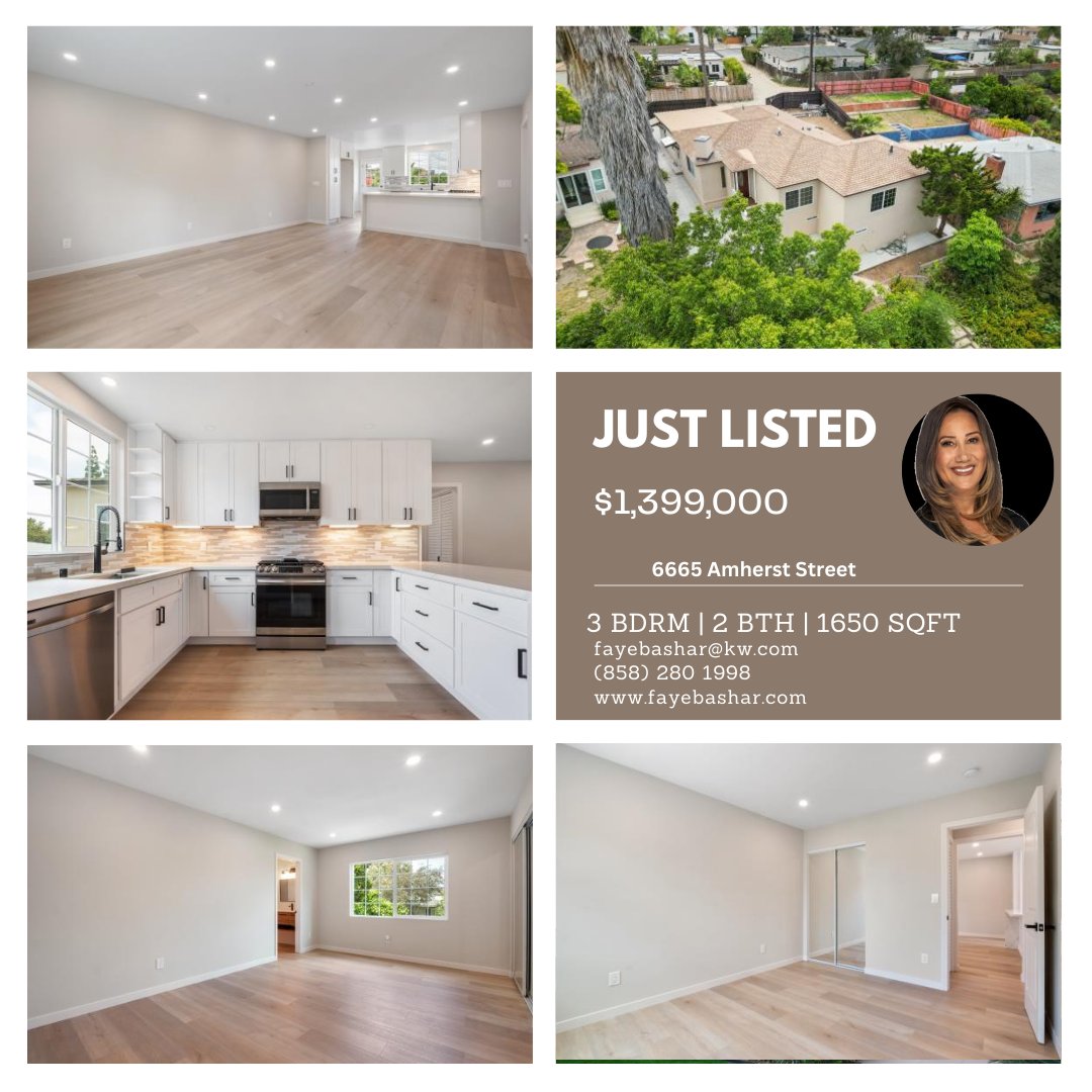 bashar_faye's tweet image. Just Listed............ Stunning Triplex with One Spacious Home and Two Charming Studios and nearby SDSU 

For more information, please contact Faye Bashar
📱 (858) 280 1998 
📩 fayebashar@kw.com
🌐 fayebashar.com

#justlisted #realestate #SDSU #Triplexf