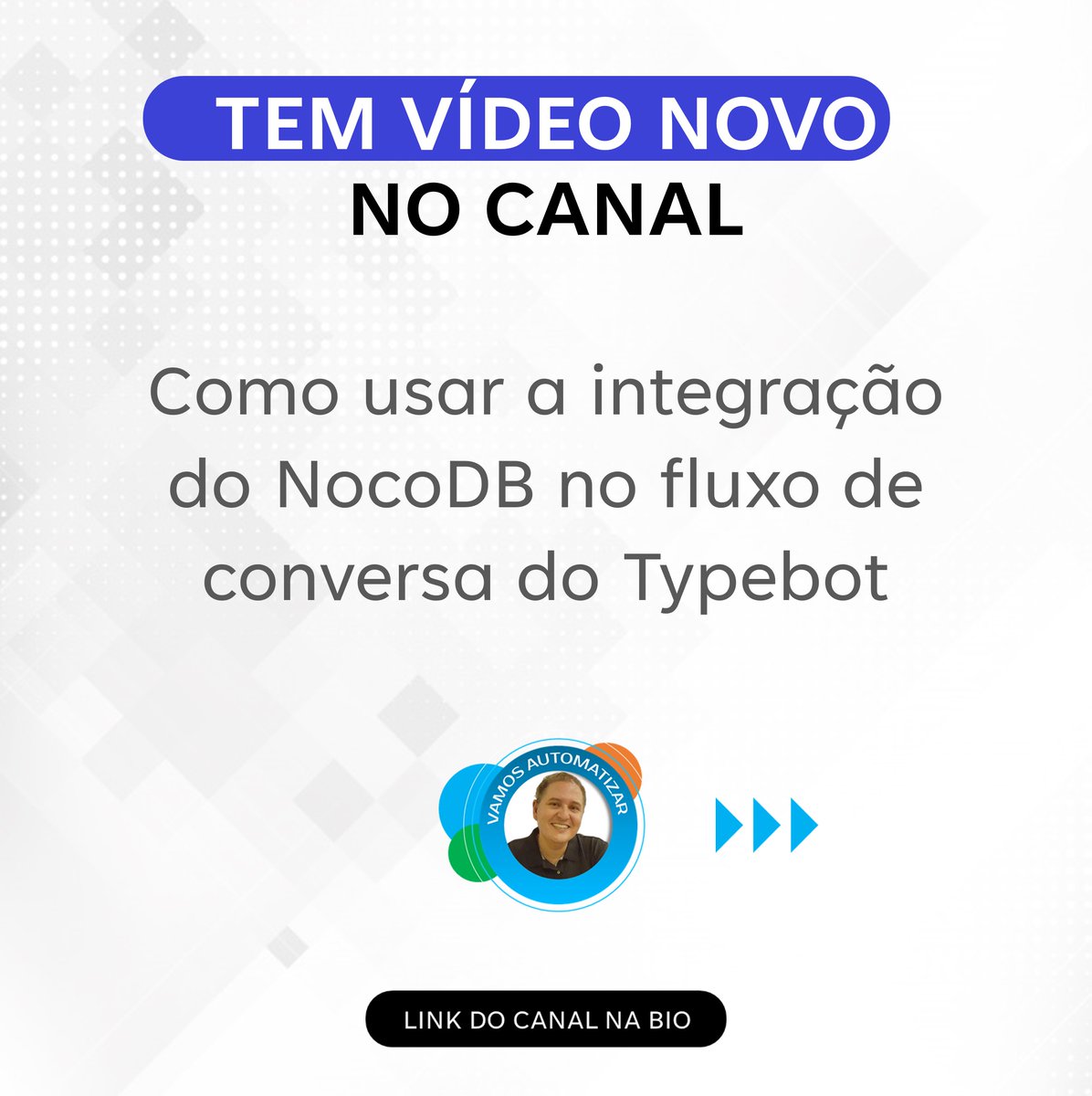 VAutomatizar's tweet image. Nesse vídeo ensino como usar a integração do NocoDB, banco de dados nocode e open source, no fluxo de conversa do Typebot

#typebot #nocodb #chatbot #opensource #nocode #automation #integration