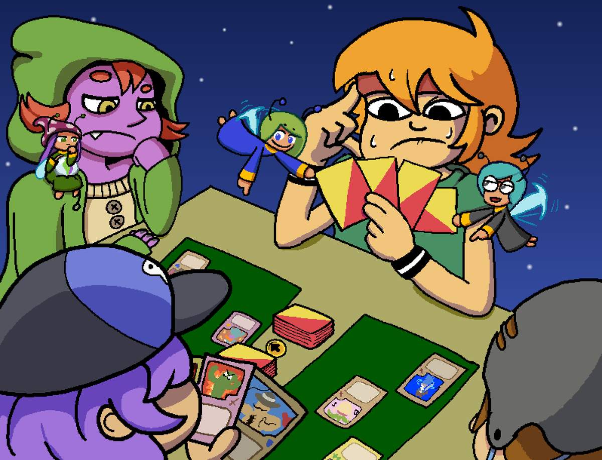 spacematra's tweet photo. The fairies hanging out with card city nights folks and backseat gaming, a great game by #Ludosity ! https://t.co/tsltcWqzeC