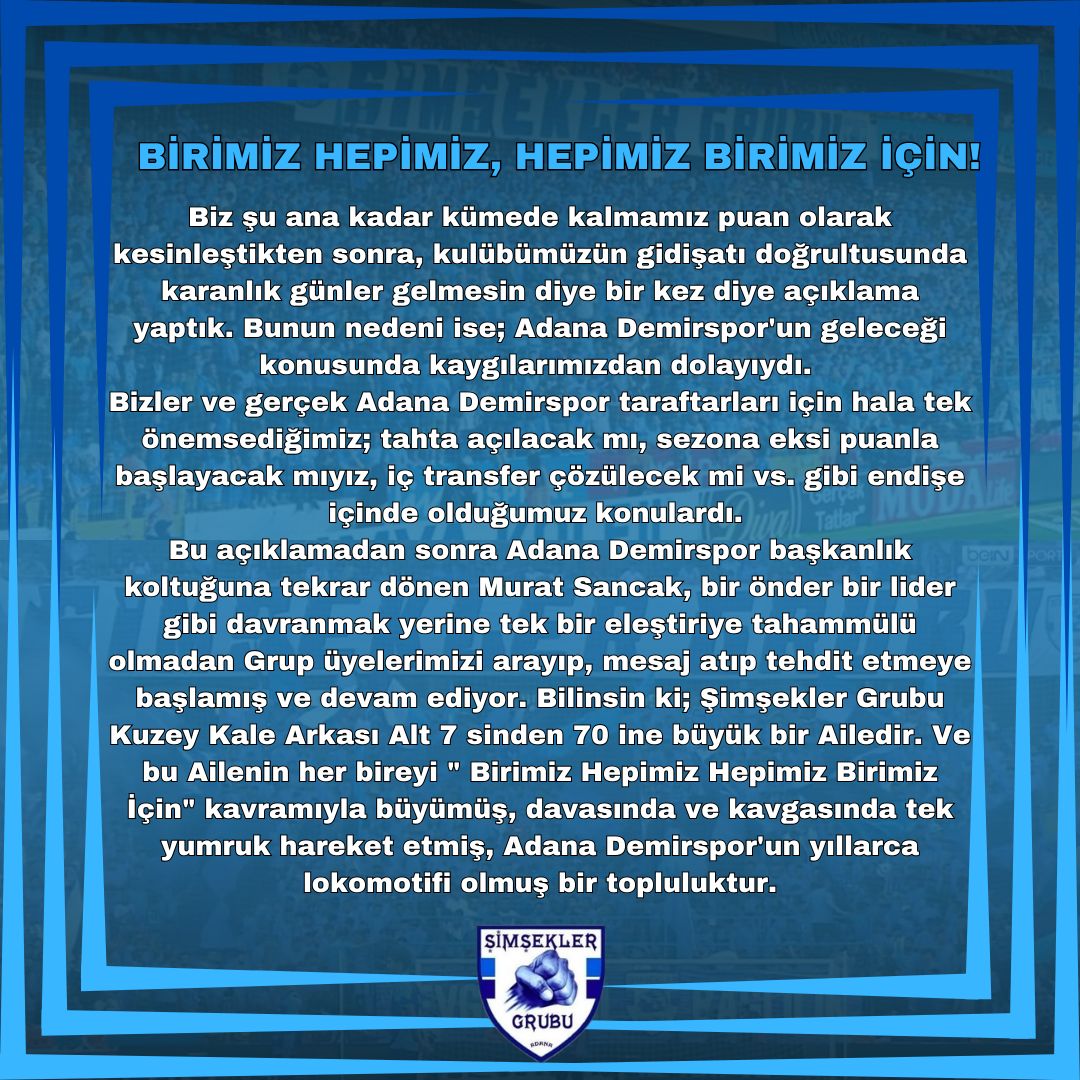 MaviYolTayfa's tweet photo. BİRİMİZ HEPİMİZ
HEPİMİZ BİRİMİZ İÇİN!! https://t.co/YUvokdNWtl