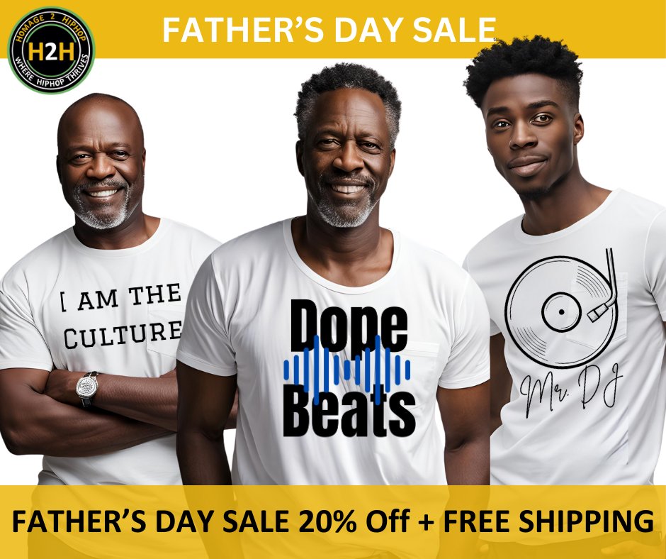 Homage2HipHop's tweet photo. 🛒 Shop now and take advantage of our Father’s Day sale! Click the link in the comments to start shopping. ⬇️
#FathersDay #FathersDayGifts #Sale #ShopNow #Fashion #CountdownToFathersDay https://t.co/vj5oya1pKr