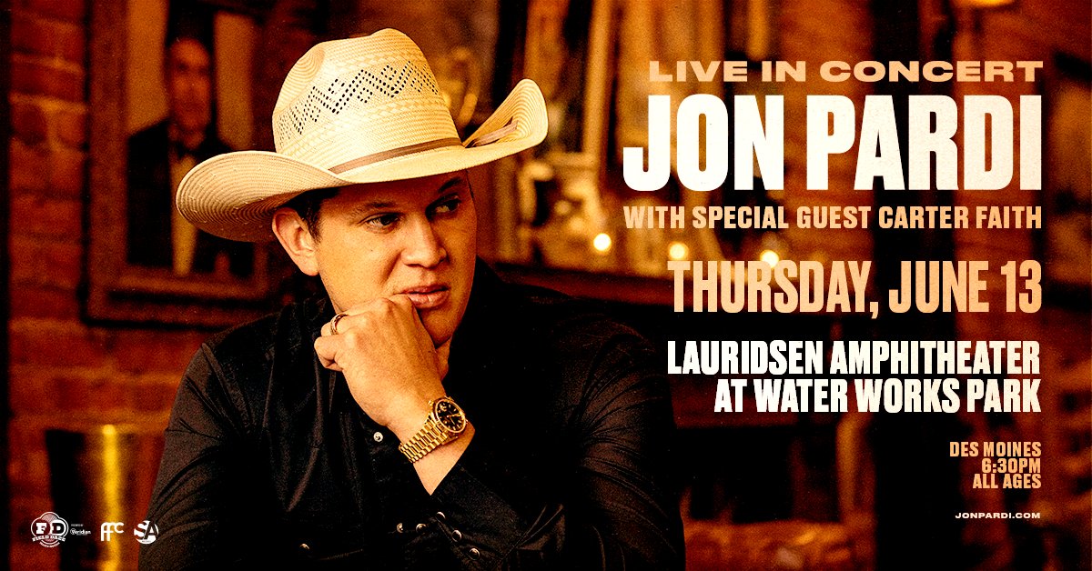 Make sure to grab your tickets for this Thursday, June 13th to see Jon Pardi with special guest Carter Faith right here at Water Works Park!

Available now! ➡️  axs.com/events/533845/