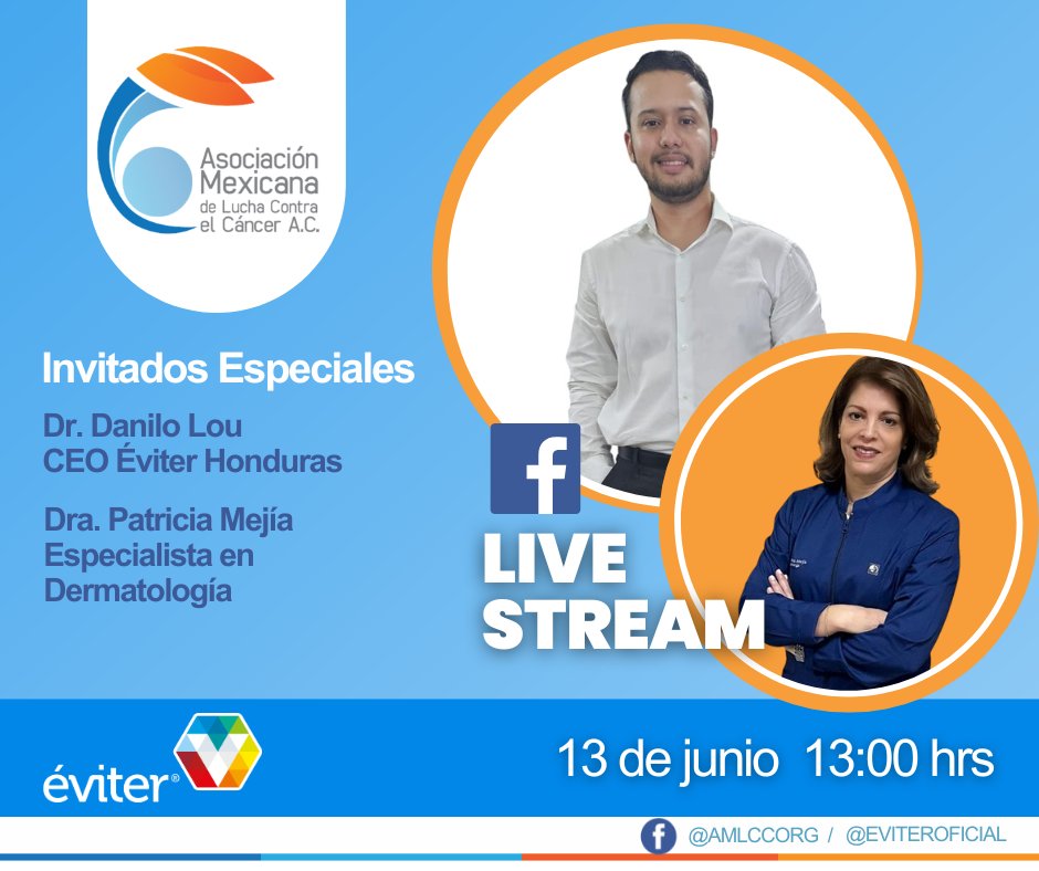 ¡Únete a nuestro LIVE en Facebook el 13 de junio! 🌟
No te pierdas esta oportunidad de aprender de los expertos y descubrir cómo nuestros productos pueden hacer la diferencia en la lucha contra el cáncer de piel.
📅 Fecha: 13 de junio
🕒 Hora: 13:00 hrs.
¡Te esperamos! ✨