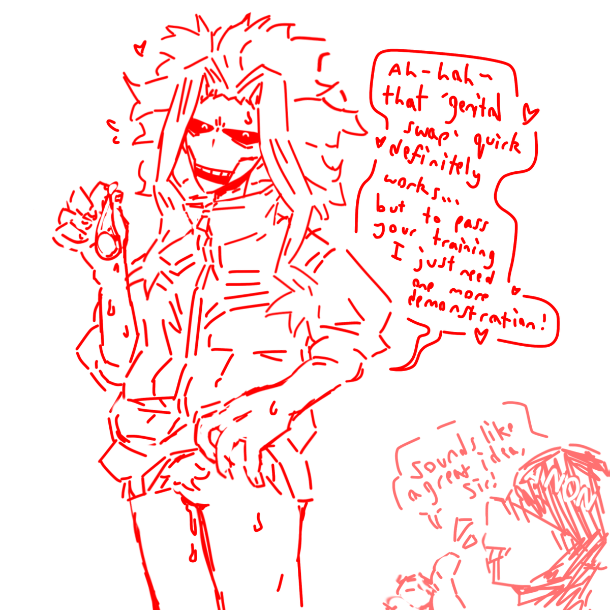 Ovnbreak's tweet photo. Some Toshinori nsfw https://t.co/CrohyRgs3X