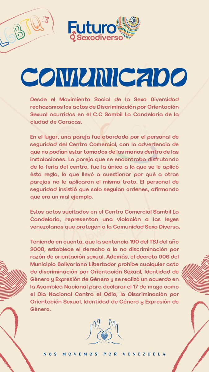 Comunicado. 🏳️‍🌈
