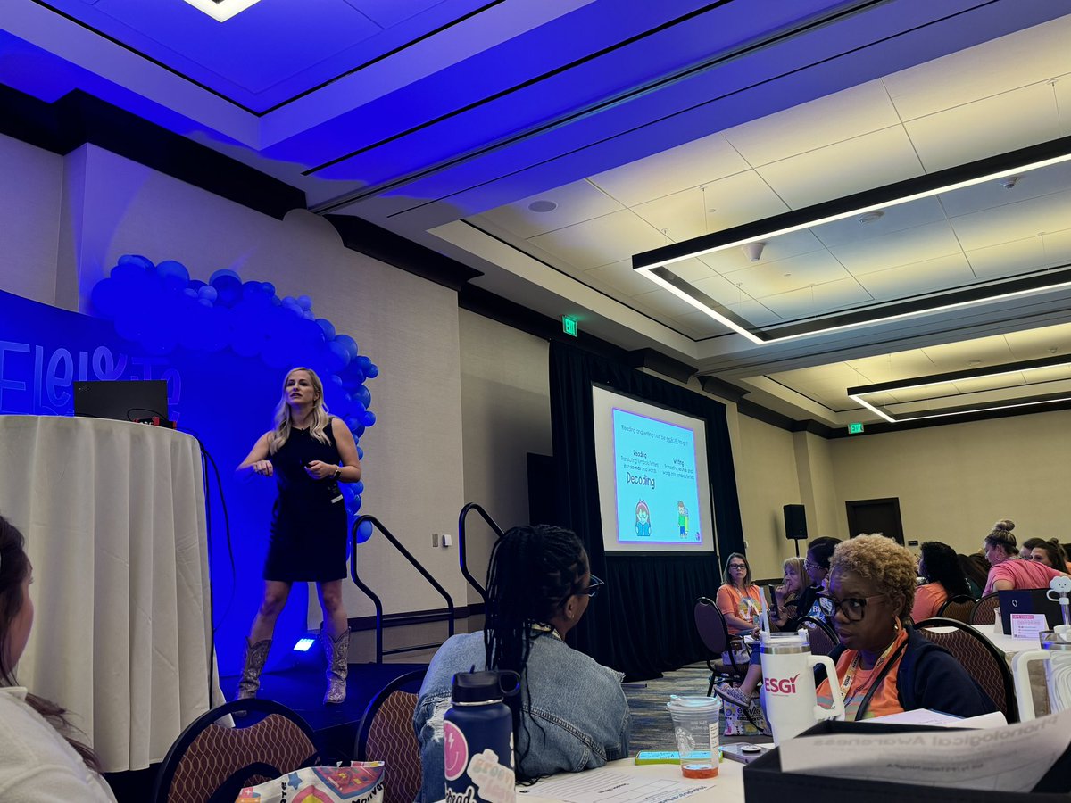 MrsVandergraaf's tweet photo. Day two of Elevate is off to an AMAZING start!! #elevateyourclassroom #elevatedallas2024 https://t.co/s8wGekB3ds