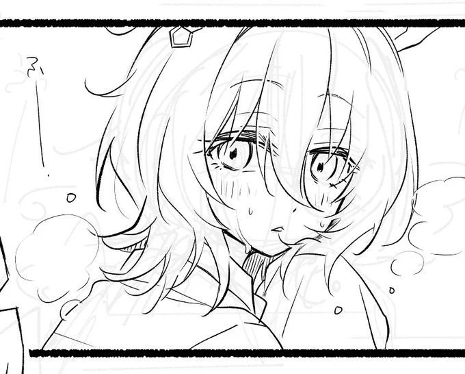 らくがきのつもりがちゃんと描きはじめてしまった漫画のコマ 