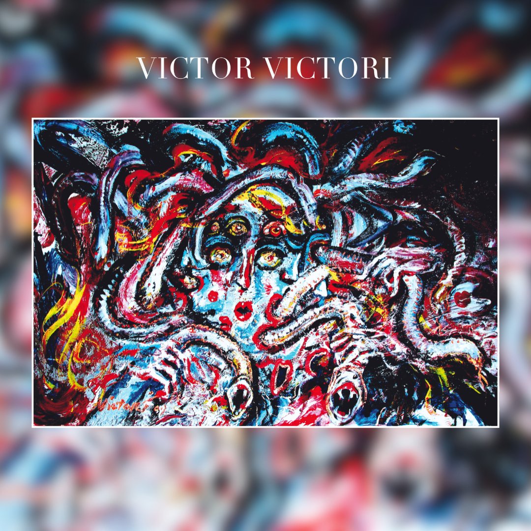 VictoriMuseum's tweet photo. Step into the mesmerizing world of Victor Victori's 'Medusa.' 🐍✨ .  A true testament to the power of art and its ability to transform the legendary into the extraordinary. 🎨 https://t.co/nrQhneTCon 
#VictorVictori #Medusa #Multiplism #ArtisticExpression #MythologyInArt https://t.co/2jwyUsW7Ts