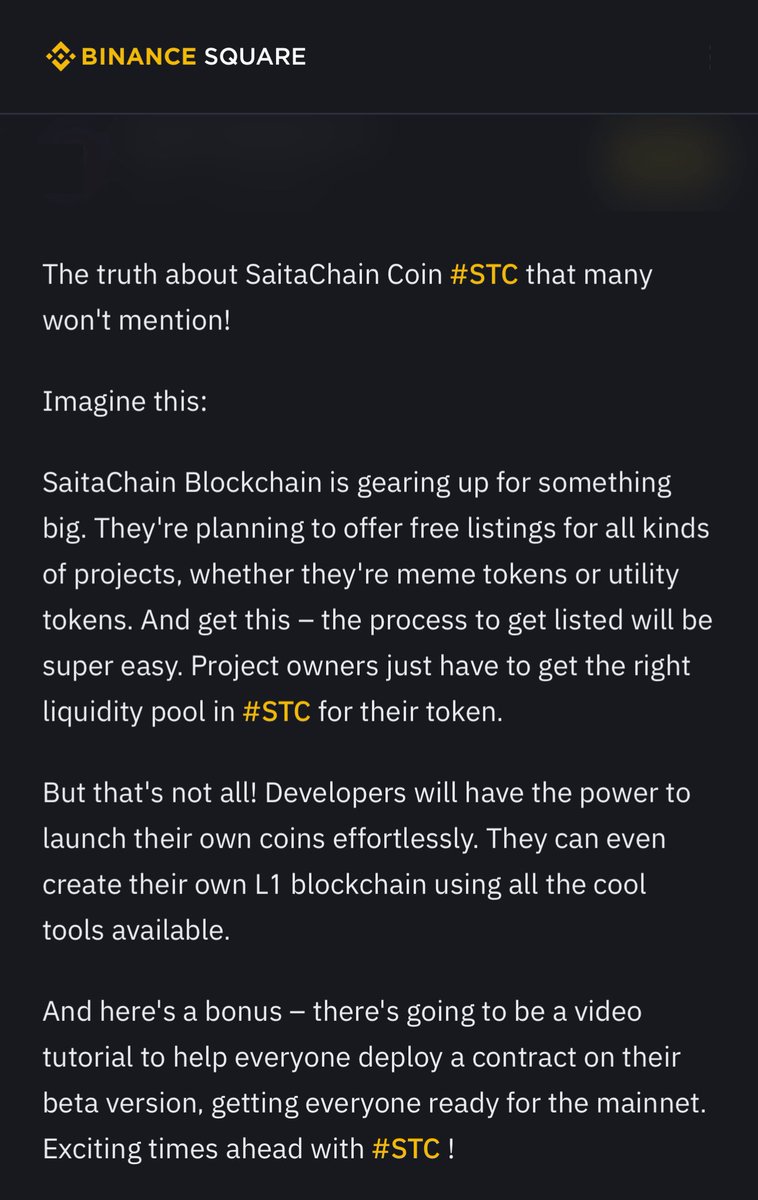 informalwire's tweet photo. #STC 
For those who missed it. Take a deep breath and read.

This article was posted on #Binance  Square

https://t.co/uj5168jrct https://t.co/XlaZrWOTLI
