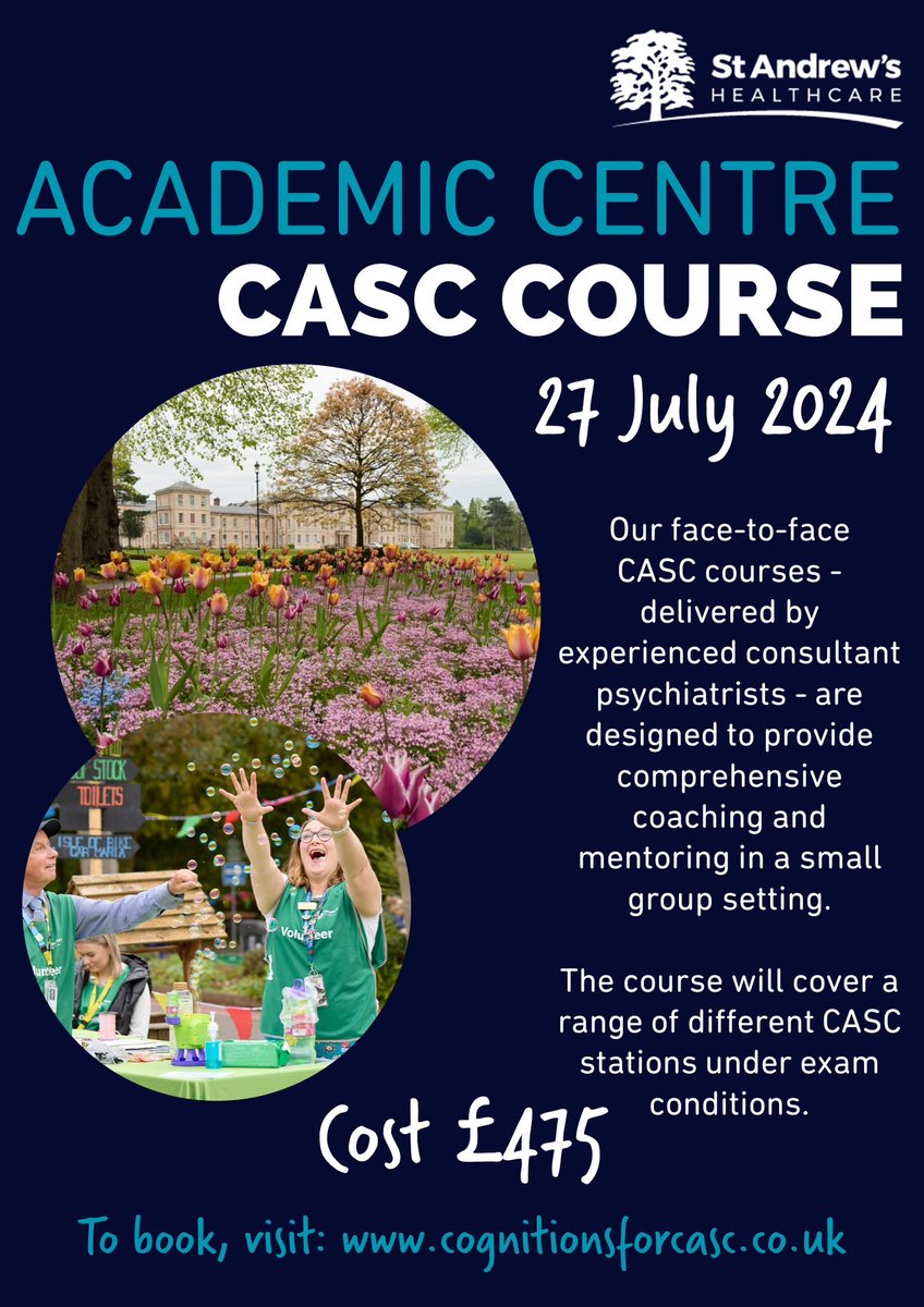 Donna Arya (@donna_arya) on Twitter photo CASC course at St Andrew's Healthcare with experienced tutors <a href="/STAHeducation/">St Andrews Medical Education</a> <a href="/StAndrewsCare/">St Andrew's Healthcare</a> <a href="/Cognitions4CASC/">Cognitions for CASC</a> <a href="/rcpsychTrainees/">Psychiatric Resident Doctors' Committee (PRDC)</a> <a href="/rcpsych/">Royal College of Psychiatrists</a> CASC course at St Andrew's Healthcare with experienced tutors <a href="/STAHeducation/">St Andrews Medical Education</a> <a href="/StAndrewsCare/">St Andrew's Healthcare</a> <a href="/Cognitions4CASC/">Cognitions for CASC</a> <a href="/rcpsychTrainees/">Psychiatric Resident Doctors' Committee (PRDC)</a> <a href="/rcpsych/">Royal College of Psychiatrists</a>