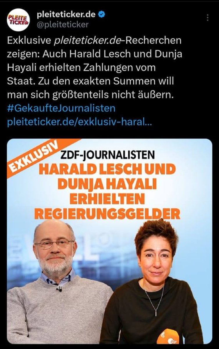 Gibt es noch jemand der von <a href="/dunjahayali/">Dunja Hayali</a> nicht geblockt ist? Was macht denn die Heulsuse? Bitte um Screenshots 🤣