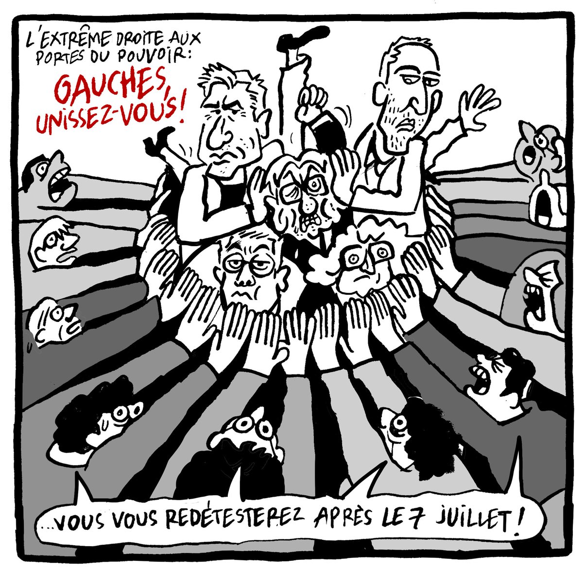 libe's tweet photo. ✏️ Le dessin du jour de @cocoboer.

#UnionDeLaGauche https://t.co/QLiK776Db2