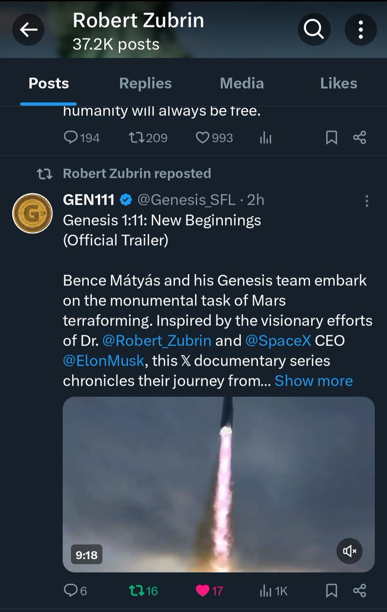 PetraKnaus's tweet photo. 🚀 Big News The TerraforMars Community 🚀
@robert_zubrin, the visionary behind the #MarsDirect plan, just reposted an inspiring video from @genesis_sfl!
Let's keep dreaming big and aiming for the Mars and beyond! 🌠 #Mars #SpaceExploration #GEN111 #genoplant https://t.co/EBbnJpkBOE