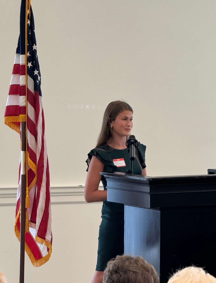 Super honored to attend the Chatham Area Republican Women’s monthly meeting, in which Hannah Blocker was awarded a scholarship for her outstanding academic &amp; extracurricular achievements. She will do big things at UGA in the fall.
