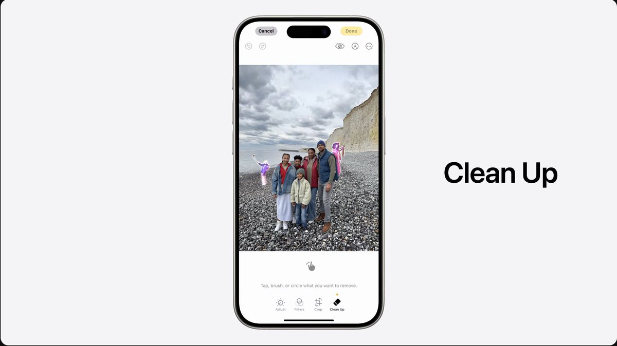 stufflistings's tweet image. New Cleanup tool for removing unwanted objects from images.
#WWDC24 #AppleEvent #iOS18 #AppleIntelligence