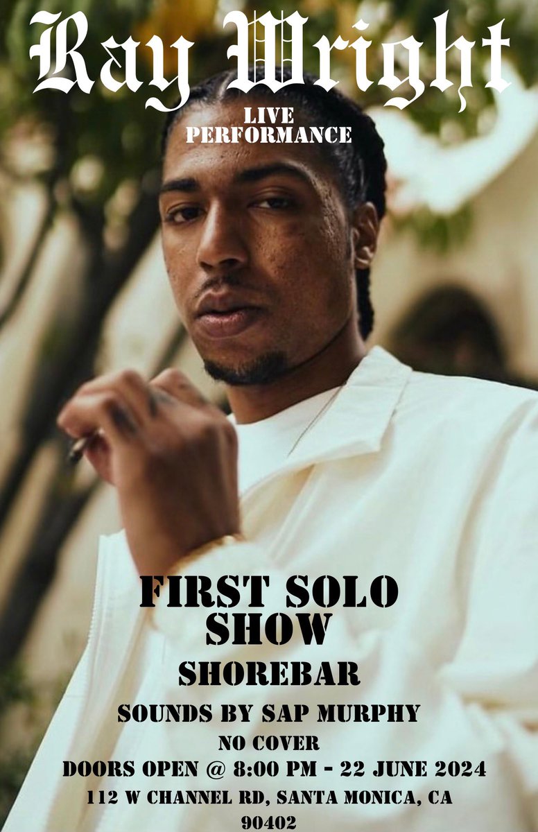 First Solo Show. June 22nd. Need all my real 1s to pop out 💯🎆 Let’s get it poppin.