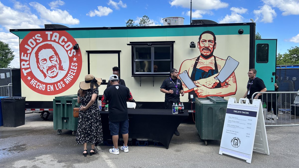 Great joy to see this ⁦<a href="/officialDannyT/">Danny Trejo</a>⁩ food truck ⁦<a href="/ICC/">ICC</a>⁩ #MensT20WorldCup in New York.