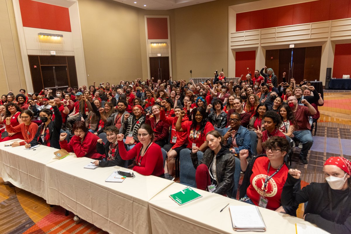 SBWU worker delegates from around the country are collaborating on the things we want to see changed for the better at Starbucks, like wages, scheduling, and safety procedures.

We have a lot more work to do - but we're at the bargaining table and doing the dang thing! ✊🔥