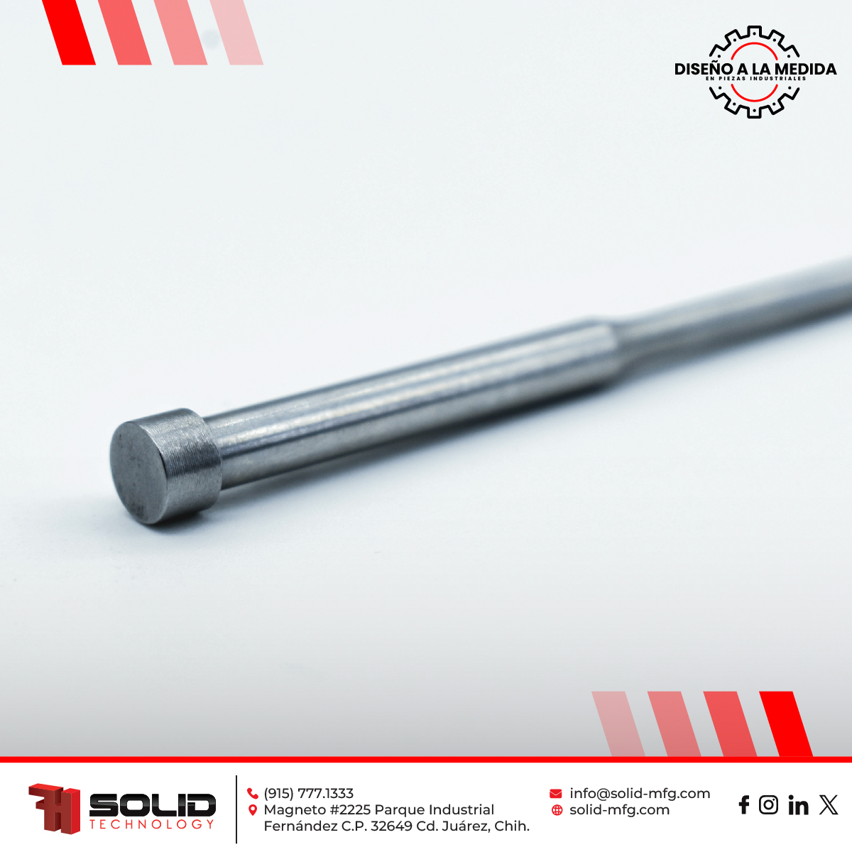 FhSolid's tweet photo. ¡Destaca con nuestro Punzón! Diseñado para brindar precisión y durabilidad en cada aplicación, este punzón es la herramienta perfecta para tus proyectos más exigentes. ✨🛠️ 
#Punzón #Precisión #Durabilidad https://t.co/uFFaC74cwp