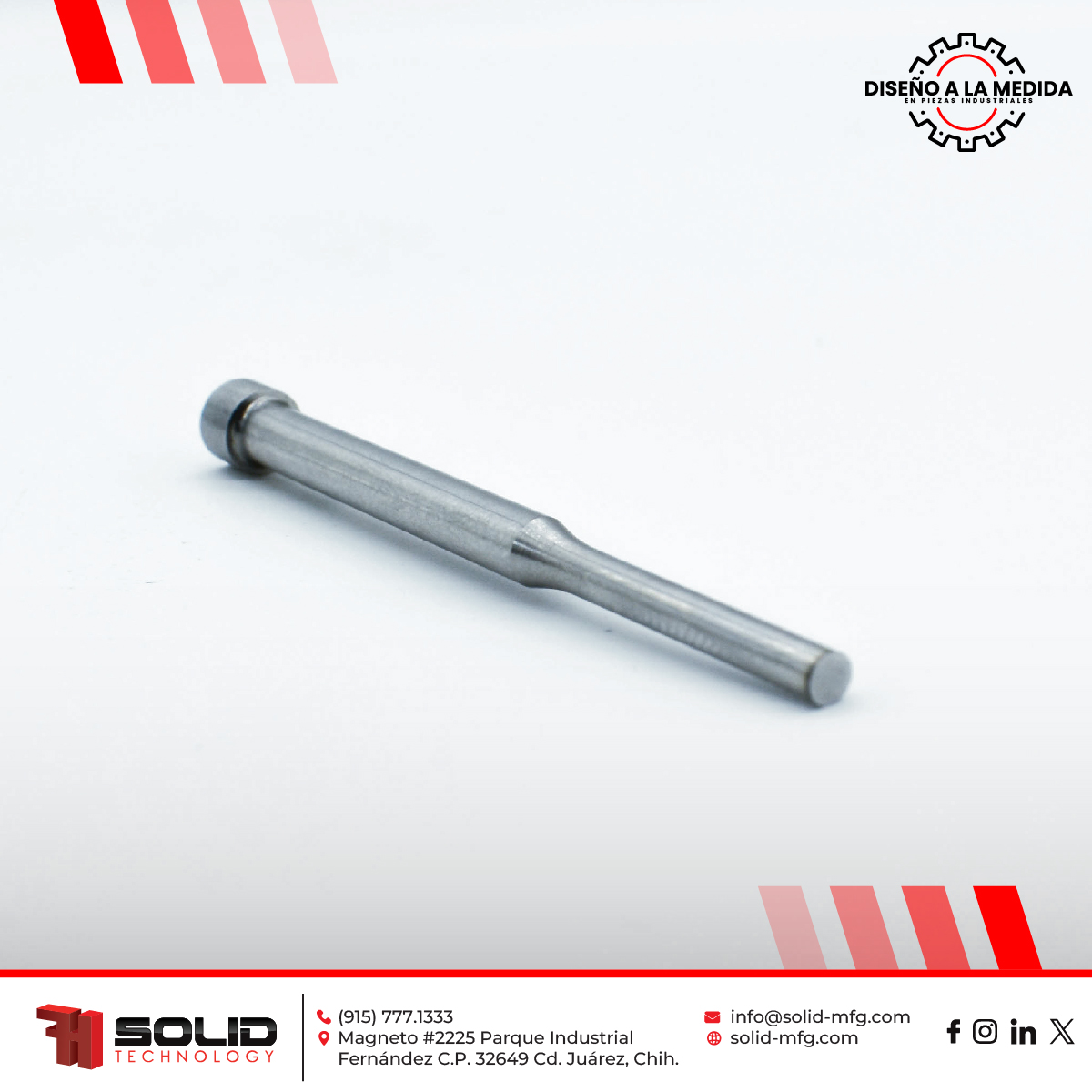 FhSolid's tweet photo. ¡Destaca con nuestro Punzón! Diseñado para brindar precisión y durabilidad en cada aplicación, este punzón es la herramienta perfecta para tus proyectos más exigentes. ✨🛠️ 
#Punzón #Precisión #Durabilidad https://t.co/uFFaC74cwp