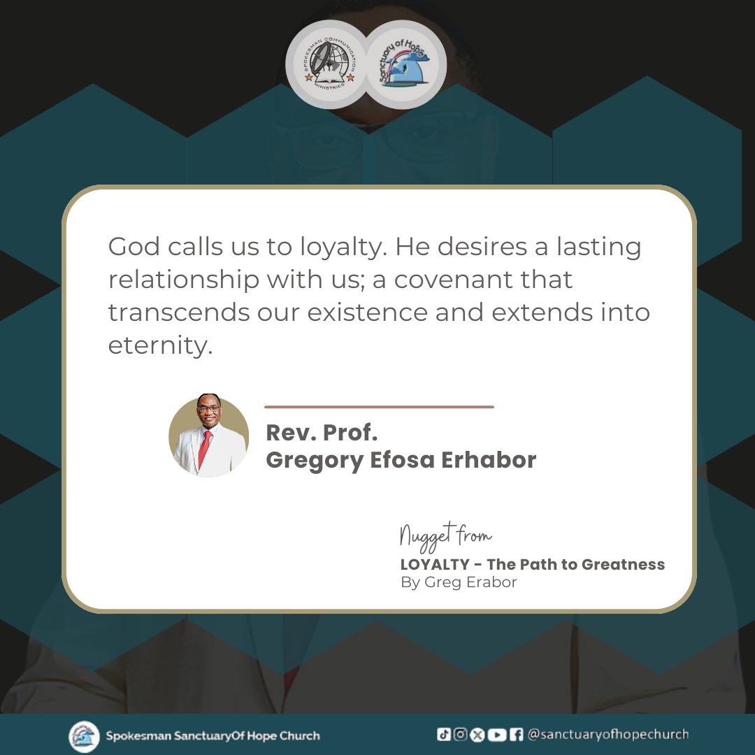 spokesmancom's tweet photo. Real loyalty is measured by actions, not words. Stay true, stay loyal.
#ssoh #iLCON #greatness #committment #gregerhabor #loyalty #values https://t.co/qcjyvAeeEH