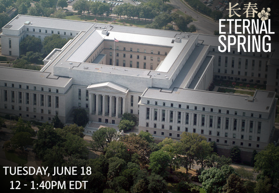 Exciting news! Eternal Spring will have a special screening and discussion at the Rayburn House Office Building, Southwest of the U.S. Capitol on Tuesday, June 18th from 12:00 PM to 1:40 PM EDT. 
Did we mention it was free?
Hurry to secure your spot now!
loom.ly/FIo7lZU