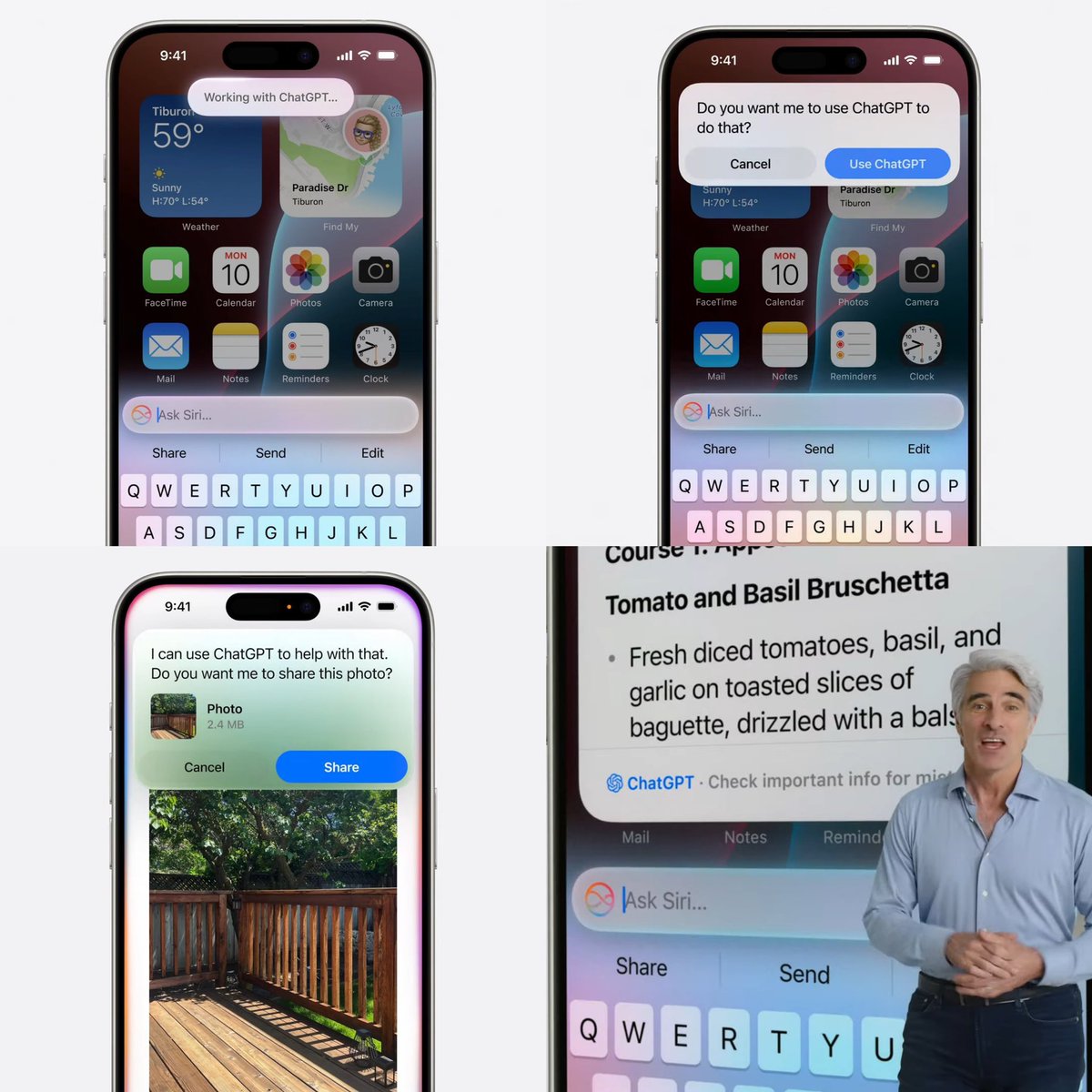 PopCrave's tweet image. Apple announces ChatGPT is integrated into iOS 18.