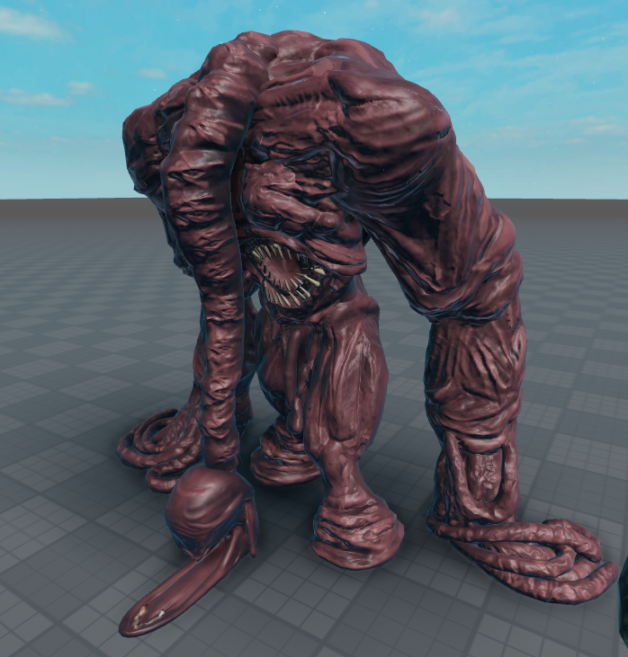 Death2what's tweet photo. Hey been awhile, anyways heres a 610 model I made recently, taking commissions, also this can be imported to roblox, feel free to ask, incase you want to see it for yourself, check out my artstation https://t.co/OZlYED6PRs
 #zbrush #roblox #3dart #robloxdev https://t.co/QhPAog52D8
