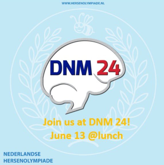Get ready to dive into excitement at DNM 24! Join us for an exhilarating experience at the Dutch Neuroscience 24 event. Swing by our Brain Olympics table during lunch on Thursday, where we'll have buttons and sit with our finalists. #dnm24