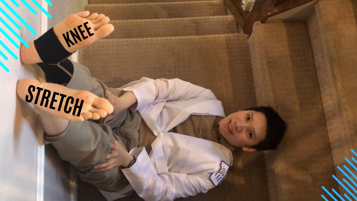 en_yeh's tweet photo. How to stretch the knee with a WALL (great for swelling!)
https://t.co/kNtI7zHbV8 https://t.co/0lngdTsy4m