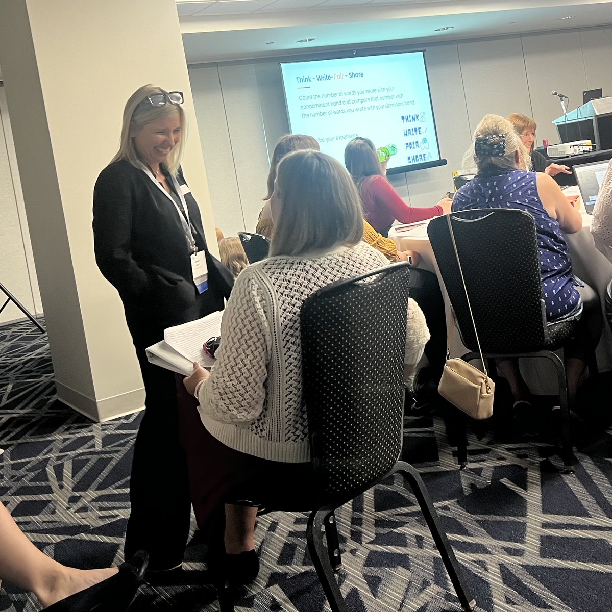 SSTRegion3's tweet photo. Wow! It was standing room only at today's Ohio Literacy Academy for SST3's Annette Gross at her session Sowing the Seeds to Writing: Writing Development at the Elementary Level. @OHEducation #sst3 #sst3cia https://t.co/FlEOA5hYBs
