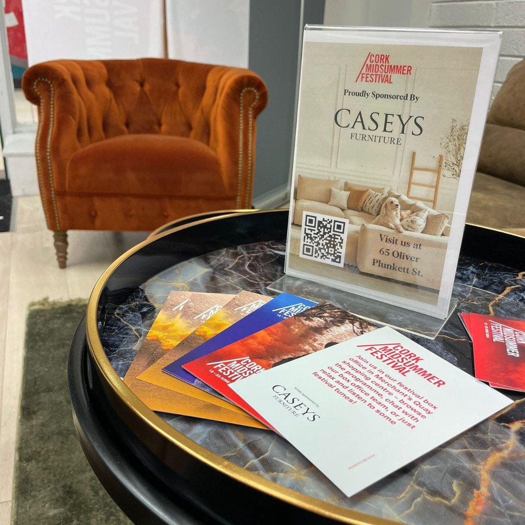 CorkMidsummer's tweet photo. Our festival Box Office is open! Visit us at @MerchantsQuay1, where the team are on hand for all your ticket queries.

Grab your tickets for shows in-person Mon-Sat 11:30am-6pm &amp; Sun 12pm-6pm until the 23 June.

Or phone 021 421 5159 / email tickets[at]https://t.co/BCPvQni7IR. https://t.co/5FUbcq36Si