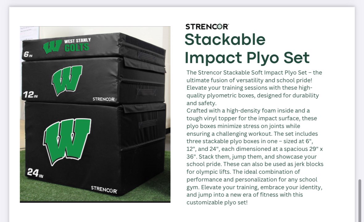 jeff_branch03's tweet photo. Did you know we can do custom stackable plyos with YOUR logo. These are top quality, will last years, and will be a final part of your weight room to get your kids top tier for the upcoming season! 

Message me for information:
3367700009
jbranch@carolinafitnessequipment.com https://t.co/dsP2xiVHU2