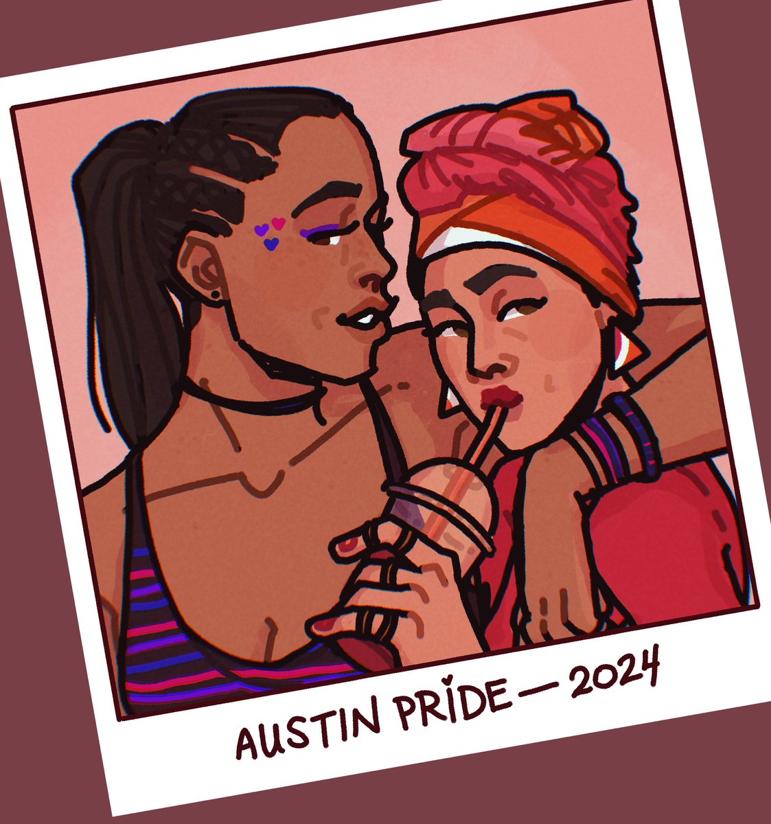 nancy and marjan at pride for pelorsdyke on tumblr! 💞🌈

—

this is a prompt fill with the @911actions gotcha for gaza—WHICH IS IN ITS FINAL WEEK! check out how you can donate to a good cause and request some cool creations before it’s over: 911actions.carrd.co