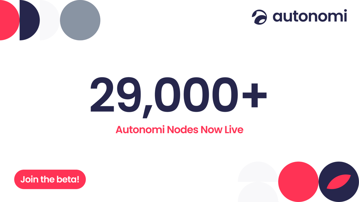 Incredible! In just a few short days!🙏Here’s to the beginning of our new ‘serverless’, quantum secure, decentralized internet!🚀It's time for you to run it, and be rewarded.

Note: Nodes are free.

#Beta #DePin #AI #Decentralized #DataPrivacy