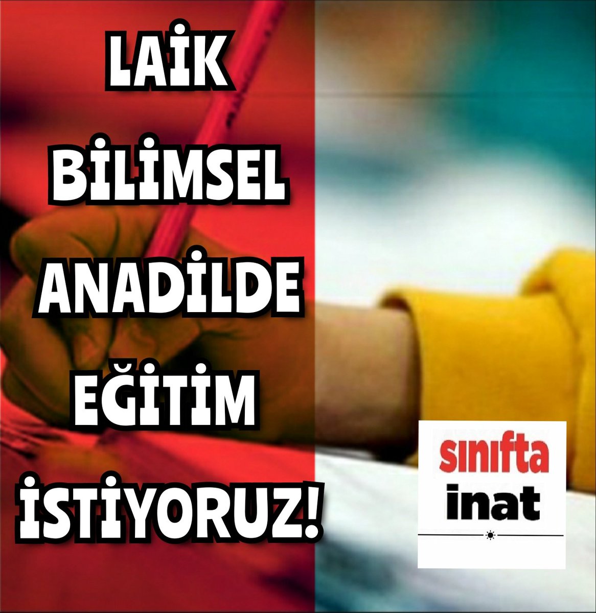 Laik, bilimsel,  toplumsal cinsiyet eşitlikçi, ana dilde eğitim istiyoruz! Çocukların okula aç gitmedigi, derslere aç girmediği, mutlu olduğu, sorguladığı bir eğitim sistemi istiyoruz! Soruyoruz, çok mu şey istiyoruz?