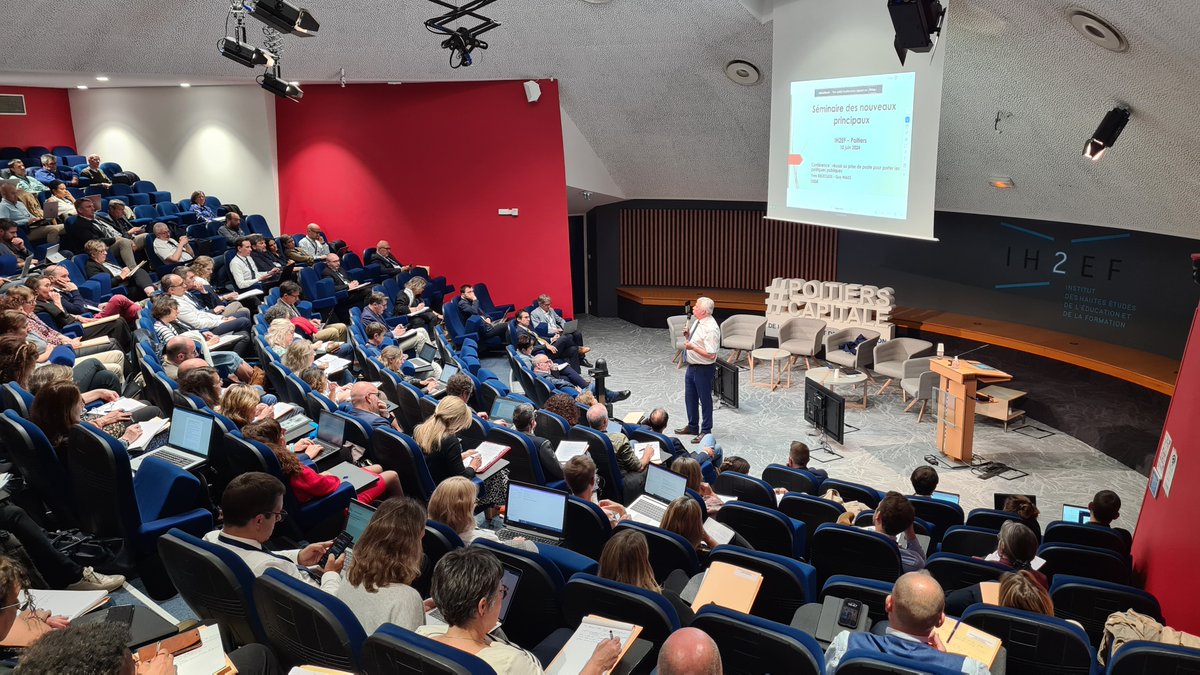 Ih2ef's tweet photo. 🆕 L'Institut accueille les personnels de direction nommés pour la 1re fois en tant que principaux de #collège à la rentrée 2024
"Le rôle de l'@Ih2ef est de vous accompagner dans vos nouvelles fonctions" indique @CTorossian_Off, directeur.
➡️Un séminaire de 2 jours pour adapter sa posture, construire un projet pluriannuel et sécuriser son action dans les domaines financier et juridique