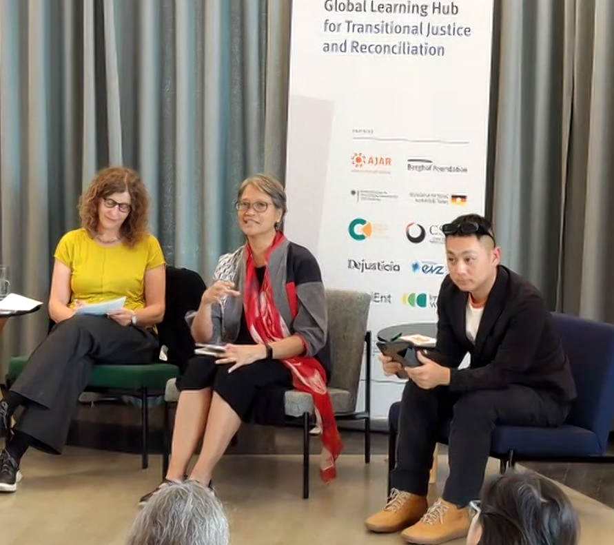 BerghofFnd's tweet photo. "We need to look at how we can work on victims rights in a holistic way, how we can find a way to work with survivors and civil society and how we can also work with joy and hope in situations that are quite difficult."-@GaluhWandita https://t.co/kR5OmFjdwj