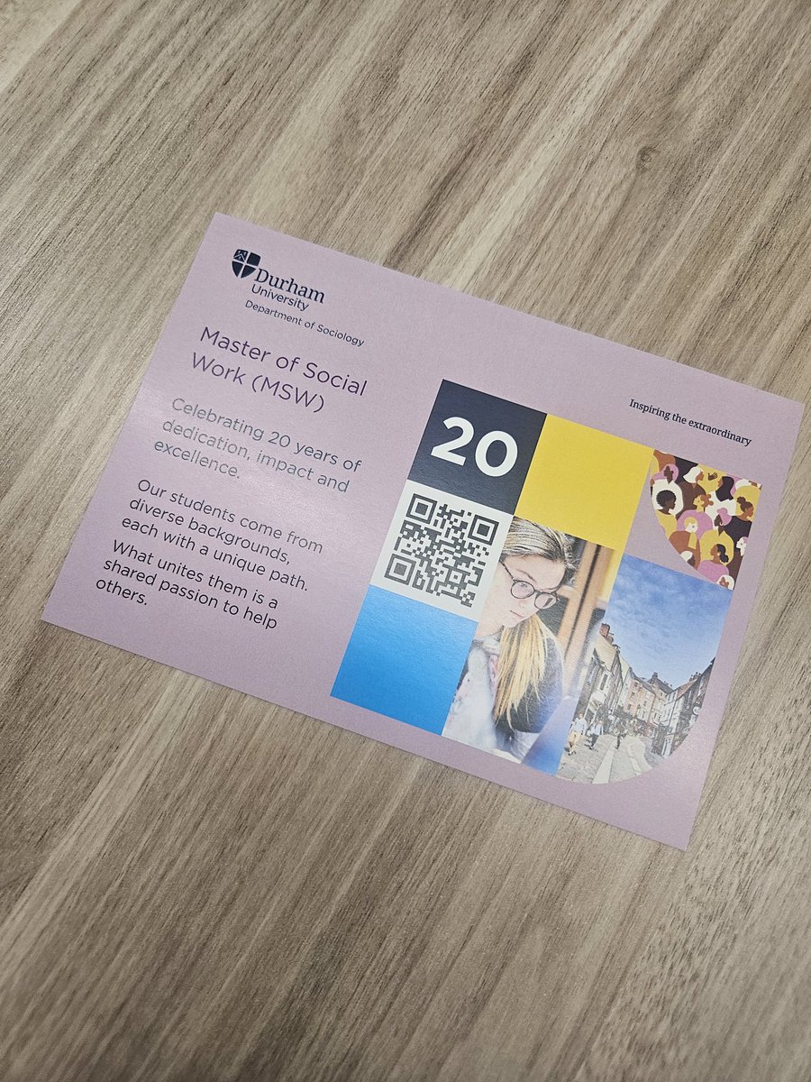 Nikki Rutter (@rutternik) on Twitter photo Celebrating 20 years of <a href="/MSW_Durham_Uni/">Durham Uni MSW</a> at <a href="/durham_uni/">Durham University</a> at Mount Oswald Hub this afternoon Celebrating 20 years of <a href="/MSW_Durham_Uni/">Durham Uni MSW</a> at <a href="/durham_uni/">Durham University</a> at Mount Oswald Hub this afternoon
