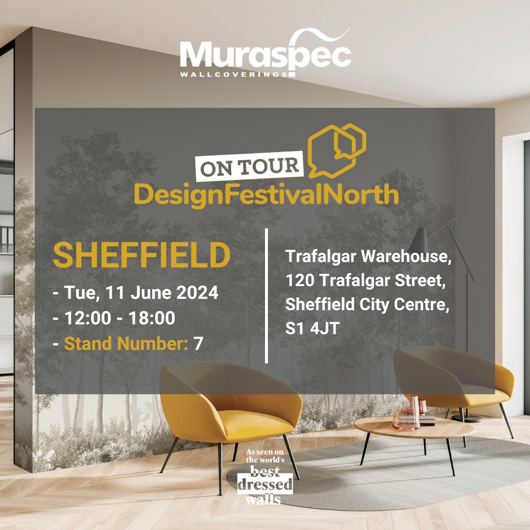 Join Us Tomorrow in Sheffield!

We're excited to invite you to the third of our four '1-day exhibitions' with Design Social North, happening in Sheffield tomorrow!

#DesignSocialNorth #SheffieldExhibition #ManchesterExhibition #InteriorDesign #FreeEvent #Networking #LatestTrends