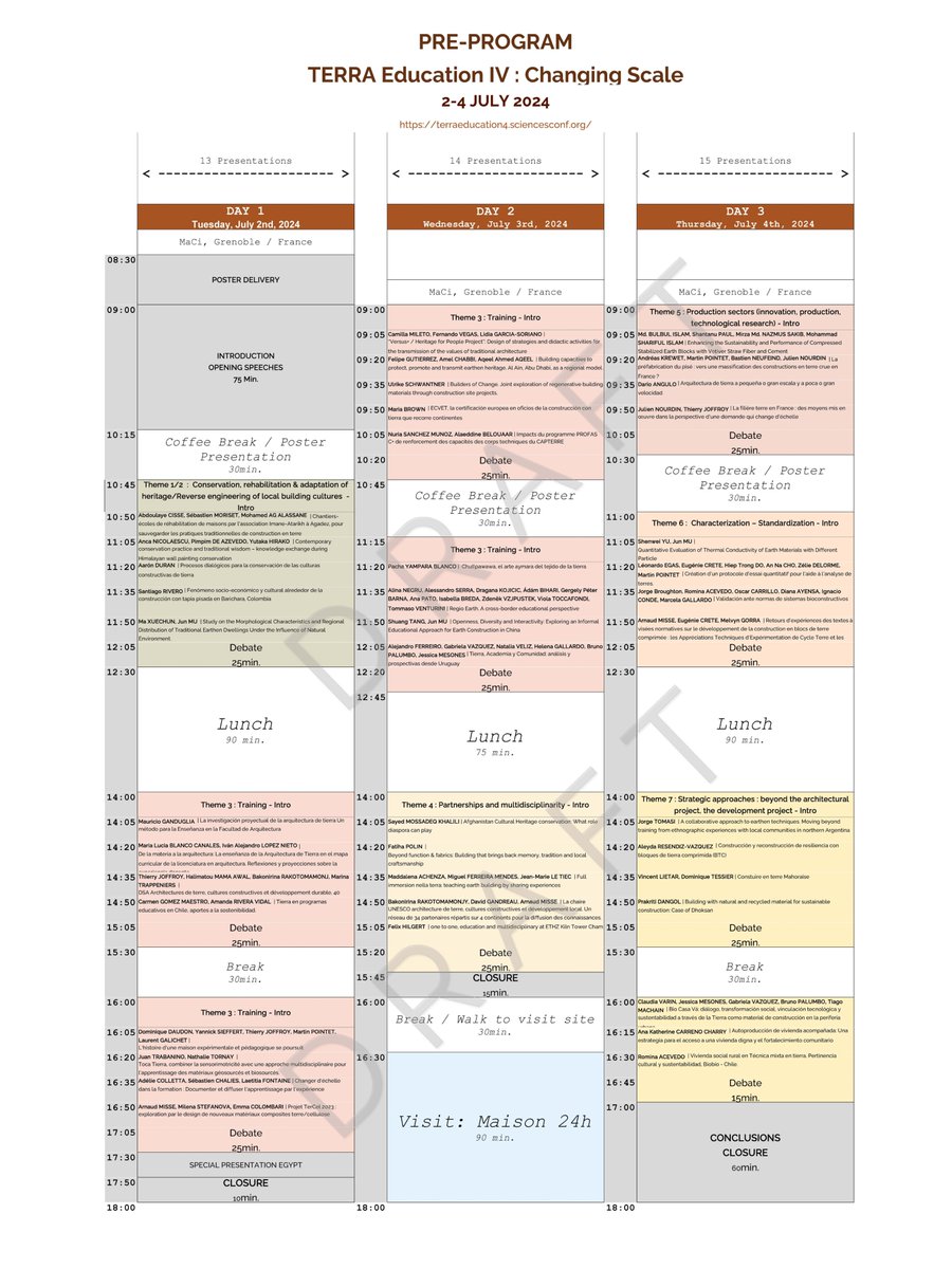 ℂ𝕆𝕃𝕃𝕆ℚ𝕌𝔼 | 𝕋𝕖𝕣𝕣𝕒 𝔼𝕕𝕦𝕔𝕒𝕥𝕚𝕠𝕟 𝕀𝕍 : 𝕁-𝟟 𝕒𝕧𝕒𝕟𝕥 𝕝𝕒 𝕔𝕝𝕠̂𝕥𝕦𝕣𝕖 𝕕𝕖𝕤 𝕚𝕟𝕤𝕔𝕣𝕚𝕡𝕥𝕚𝕠𝕟𝕤

⏰Date limite d'inscriptions : 16 juin 2024
✅S’inscrire : terraeducation4.sciencesconf.org/registration