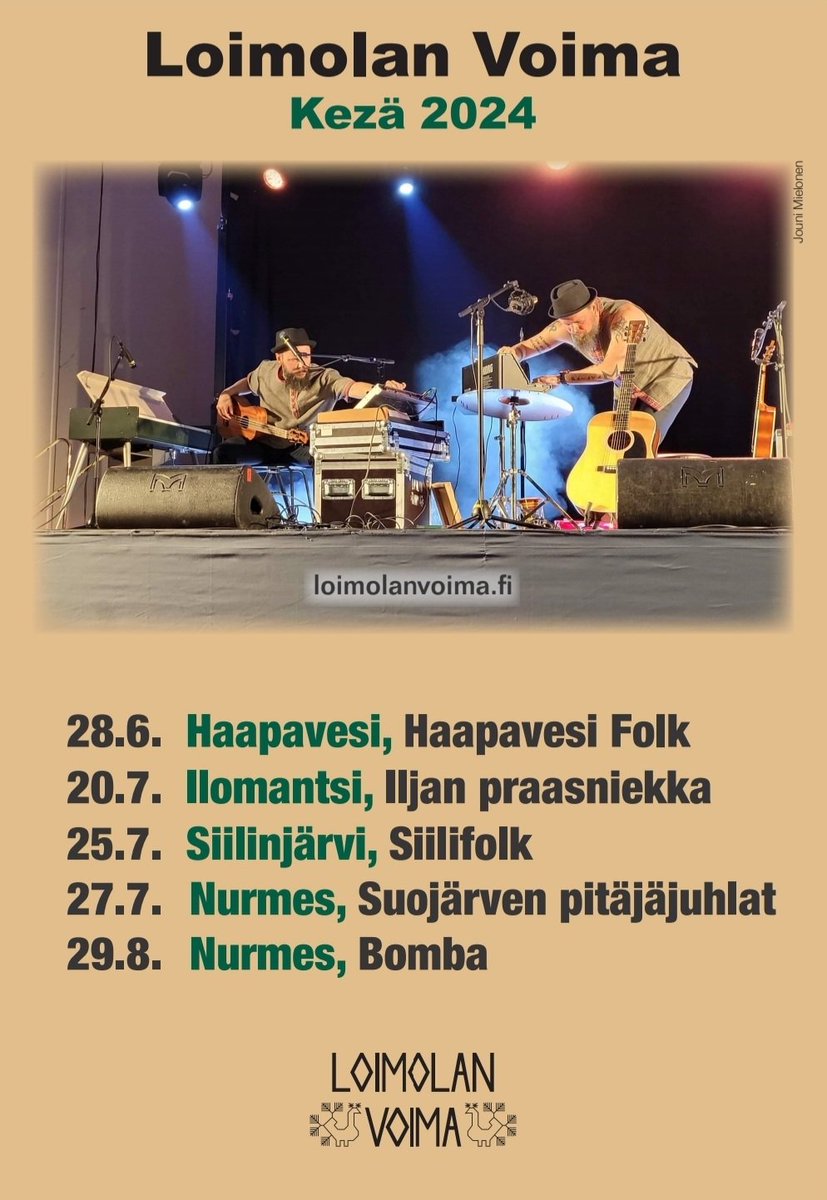 loimolanvoima's tweet photo. Toizin kuin aigazembah ilmoitettih, on miän 19.6. konsertta Bomballa yksityispido. Proštikkua myöhäine ilmotus da tulgua kaikin terveh muih konserttoih! https://t.co/X6dFlO8wHE