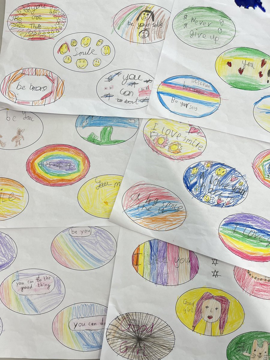 MissJacquesHB's tweet photo. Class 3 designed and made kindness pebbles to put around Clifton for #CommunityActionWeek if you see one, I hope we made you smile! @HighbankPrimary #highbank https://t.co/v1YnMPsKde