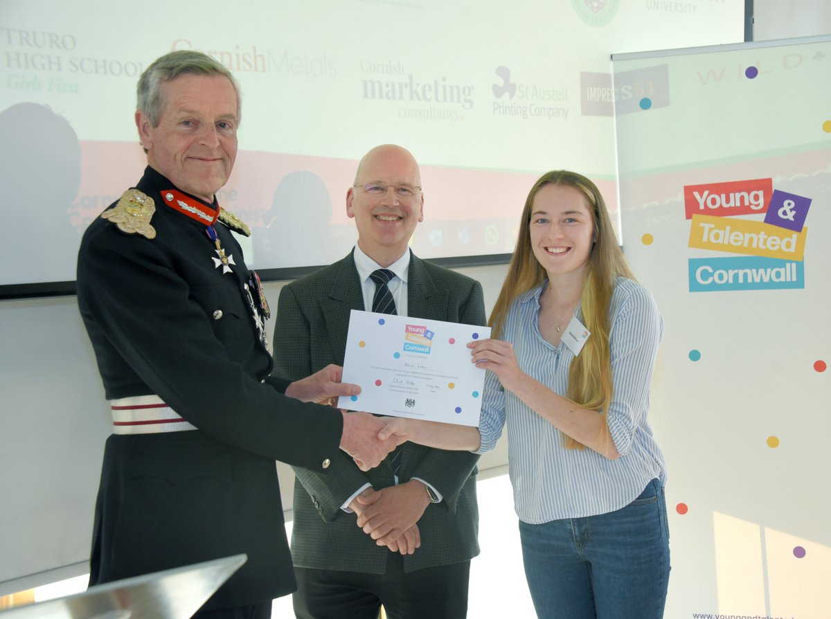 Meet Naomi,  one of first Spirit of Trevithick Award recipients🎇 We are here to support STEM talents. Young &amp; Talented  Award incl. £2,000 grant and mentoring for 14-23 years olds. Find more details and spread the word #fundingcornwall find more info here shorturl.at/cM8pL