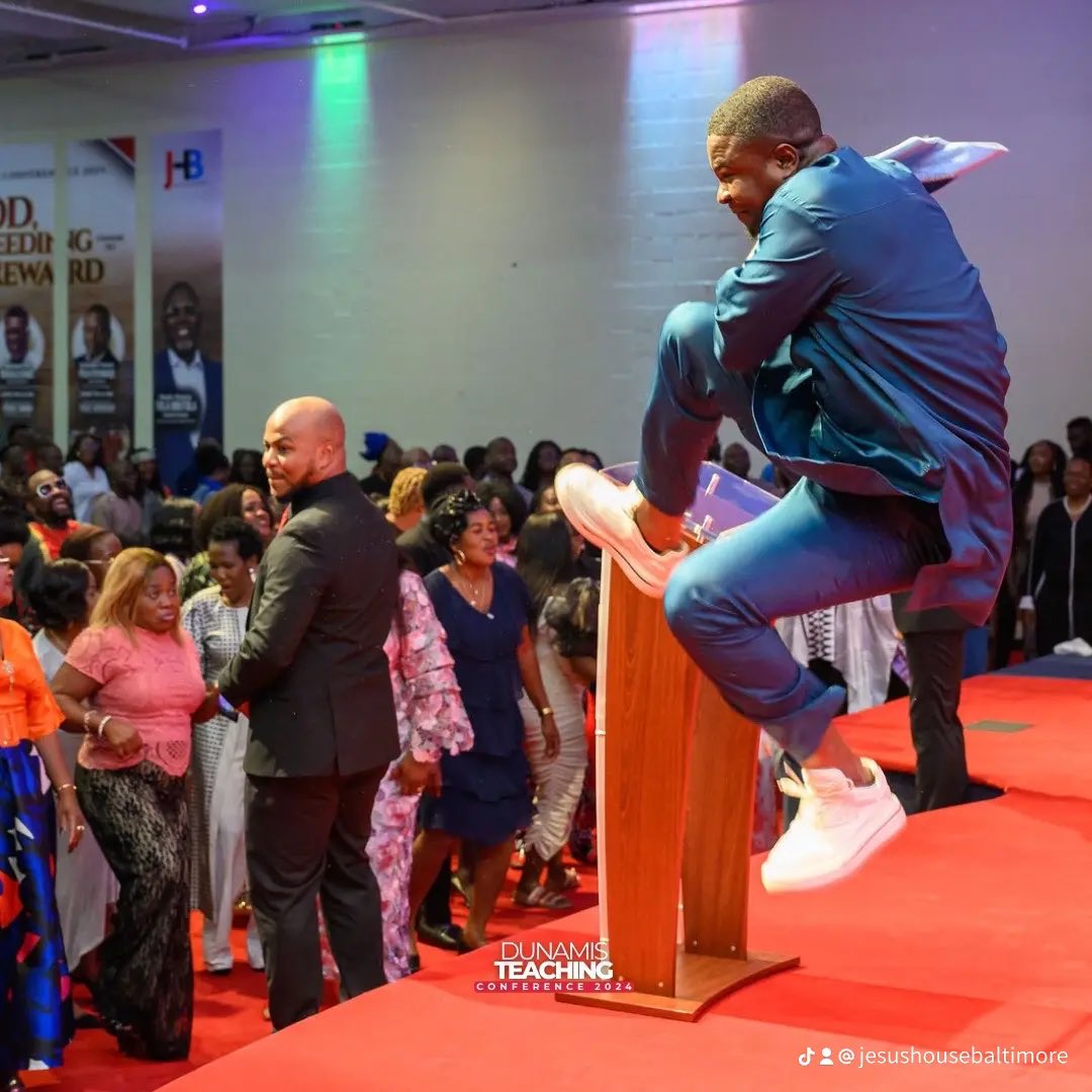 JesusHouseBalt's tweet image. Bidemi Olaoba @bidemiolaoba brought the FIRE to #DTC2024 🔥🔥 High-energy praise, infectious dance moves, and pure good vibes - he set the stage alight! We’re so grateful for his ministry and for being a blessing to us.

#JesusHouseBaltimore #DunamisTeachingConference2024