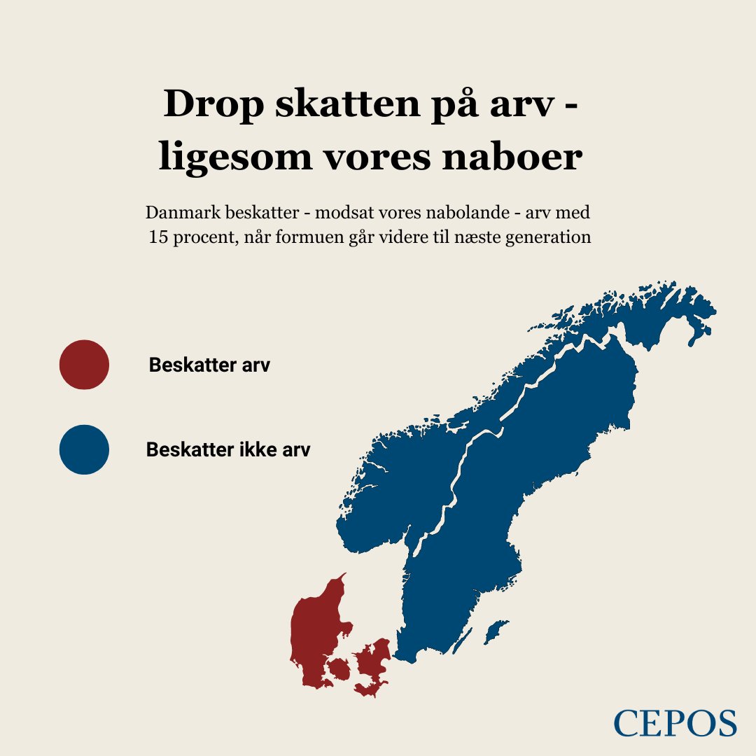 Lad os droppe beskatning af arv - ligesom vores nabolande
 
"Dødsfald bør ikke være anledning til, at staten kan fylde sine lommer. Lad os i stedet gøre som Sverige og Norge og få afskaffet arveskatten," Skriver Jes Brinchmann.
 
Læs klummen her👇
cepos.dk/debat/afskaf-d…